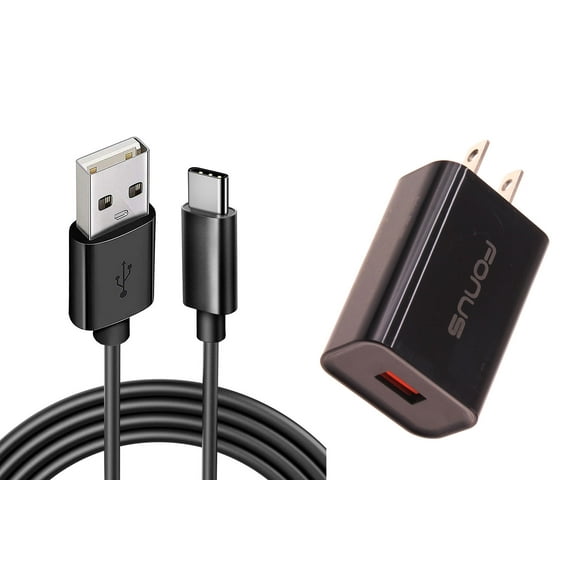 18W Fast Home Charger 6ft Long USB-C Cable for Samsung Galaxy A05/A13 5G/A14 5G/A23 5G/A33 5G/A53 5G/A73 5G - Type-C Cord USB Wall Adapter Power Wire Quick Charge QC3.0 Wall Power