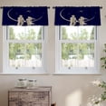thumbnail image 2 of LALILO Kitchen Curtain Valance Man And Woman Nature Rod Pocket Window Curtain 52"x 18" Set of 2, 2 of 7