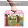 thumbnail image 5 of SaniMore for Lenovo Tab M10 Plus 3rd Gen 10.6 inch 2022 TB-125F/128F EVA Kids Case, Skin-Proof Texture Pencil Holder Hand Strap Foldable Kickstand Shockproof Protective Case for Boys Girls, Pink, 5 of 8
