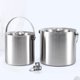 thumbnail image 2 of Portaherramientas de material acero Inoxidable con Compartimiento para Enfriador de Doble Pared Champagne Bucket 2L / 3L BLESIY Cubo de hielo, 2 of 7
