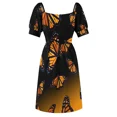 thumbnail image 5 of orange monarch butterflys Sleeveless Dress women dress women's summer dress 2024, 5 of 6