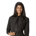 thumbnail image 2 of Luxe Microfiber Women's Button-Down Shirt Long Sleeve Regular Fit Point Collar - Style Becky, 2 of 4