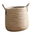 thumbnail image 4 of Cesta de Mimbre para Plantas, Cesta Decorativa de Almacenamiento, Macetas de Gran Capacidad, Contenedor para Plantas para Césped, Jardín, Balcón, Alfé M, 4 of 9