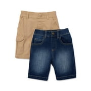 365 Kids from Garanimals Cargo & Jean Shorts, 2-Pack, Size 4-10