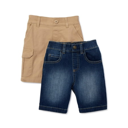 365 Kids from Garanimals Cargo & Jean Shorts, 2-Pack, Size 4-10