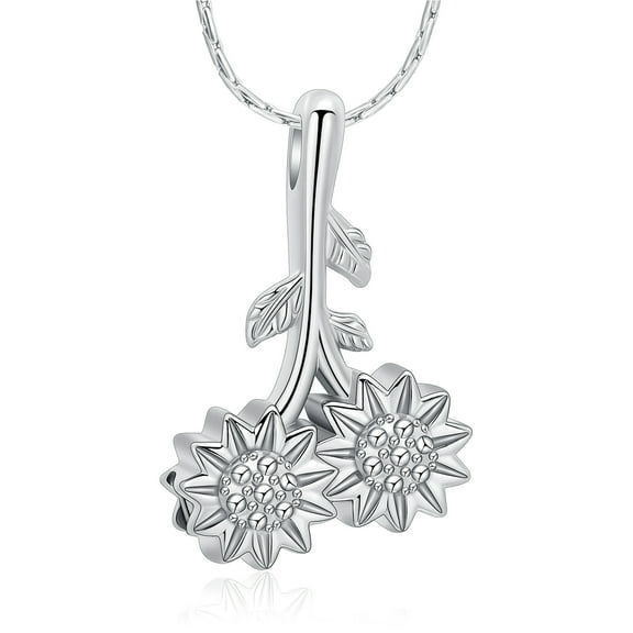 Daisy Urn Necklace for Ashes Cremation Jewelry Daisy Flower Urn Ashes Necklace for Women for Human Ashes Memorial Keepsake Pendant