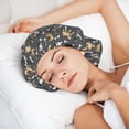 thumbnail image 6 of Yiaed Bulldog And BONES Print Satin Bonnet Silk Bonnet Hair Bonnet for Sleeping Hair Bonnets, 6 of 6