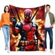 thumbnail image 1 of Deadpool anti-pilling, suave, ligera, esponjosa y acogedora de lujo para hogar y cocina – Perfecta para niños y adultos,150X200cm, 1 of 6