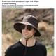 thumbnail image 3 of Minnieouse Hombres pesca Camping cubo sombrero poliéster pescador gorra hombre verano cabeza a prueba de viento gorras a prueba de sol para Sombreros Gris, 3 of 6