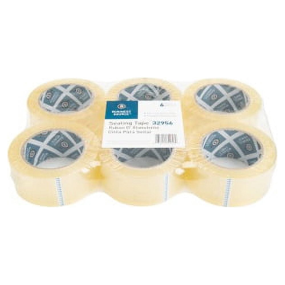 Business Source, BSN32956, Heavy-duty Packaging Tape, 6 / Pack, Clear