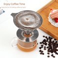 thumbnail image 3 of Filtro de café hecho a mano de acero inoxidable 304, filtro de té, filtro de malla, filtro de papel gratuito, embudo de taza, gotas de filtro de café nórdico, 3 of 4