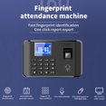 thumbnail image 3 of Riwcyla Intelligent Biometric Fingerprint Password Attendance Machine Time Employee Checking,in Recorder 2.4 inch LCD Screen Voice Prompt 11 Languages Function Time Attendance Machine, 3 of 6