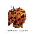 thumbnail image 4 of kurtrusly Lightweight Pumpkin Tablecloth For Halloween Decoration Easy To Clean And Durable Personalized type+2 140*140CM, 4 of 6