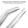 thumbnail image 4 of 2Pcs Lock Tweezer Fixed Jewelry Soldering Pointed Straight Curved Tip DIY Craft Tool, 4 of 7