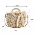 thumbnail image 4 of Generic Hand-woven Hollow-carved Rattan Tote Bag - Women Handbag, 4 of 11