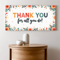 thumbnail image 5 of Floral Pattern Thank You Banner Decorative Lettering Appreciation Sign for Indoor Decoration Corporate Events Teacher Gifts, 5 of 7