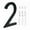 2, variant on Aliuminum 142Mm Floating Exterior House Numbers 3D 0-9 Black Digital House Modern Number Signs For Street Apartment Address