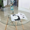 thumbnail image 4 of Table à manger transparente de la collection Heavenly de 32 po, 4 of 9