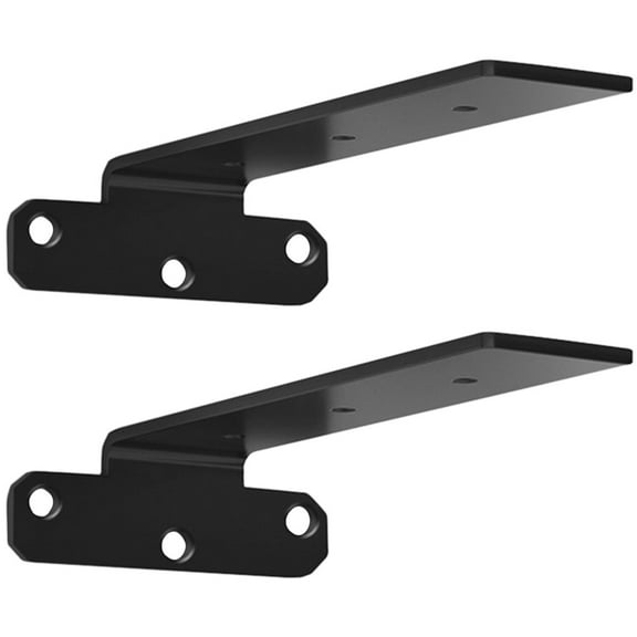 Toyandona floating brackets for shelves Floating Shelf Bracket Black 2pcs for Workshop