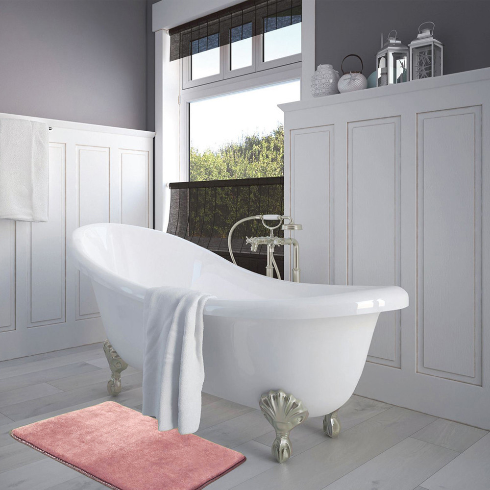 Luxurious Absorbent Soft Memory Foam Bath Mat Bathroom Shower Rug Non Slip