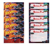 Hot Wheel Invitations Cards Stock Bulk Birthday Invite Fill-in Party Supplies Decorations for Boys Girls