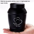 Metal Human Size Construct Medium Urn for Human Ashes Male Dad Father Stainless Steel 5.7in 4in ...
