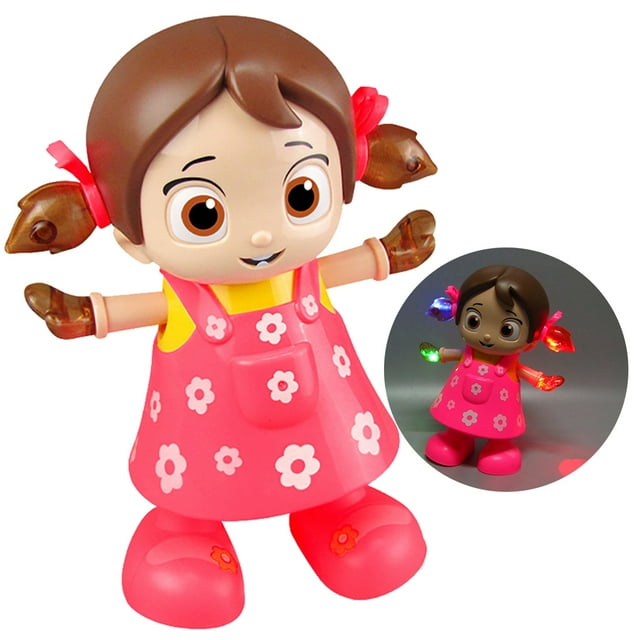 Kids Dancing Doll Toy Plastic Girl Design LED Cute Dancing Toy Musical Toy