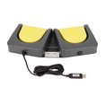 thumbnail image 4 of Gaming Foot Pedal, Wide Pedals Two Button MIDI Controller  Programmable USB Double Foot Switch  For PC, 4 of 8