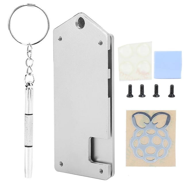Aluminum Alloy Case for for Raspberry Pi zero w UltraThin DustProof Protective Shell(Silver )