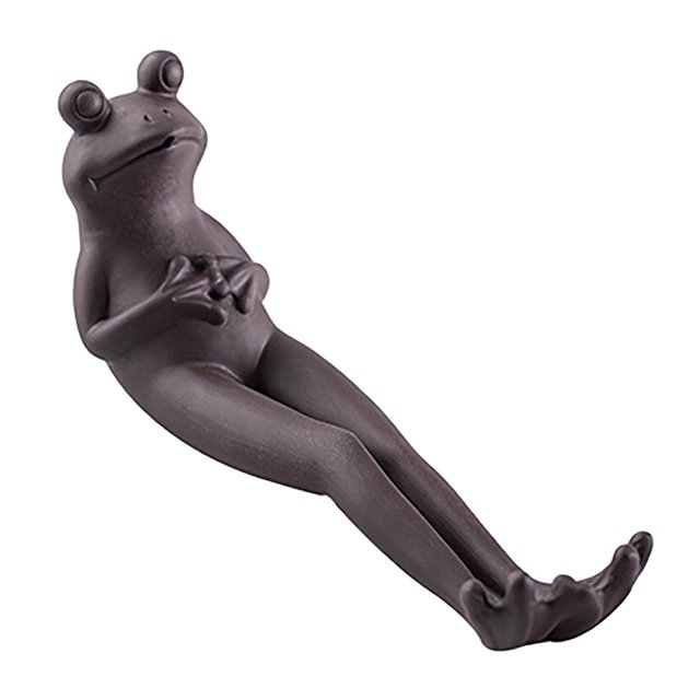 pitrice Modern Incense Burner Frog Incense Stick Holder Spa Aromatherapy Stand Statue Spa Decor