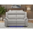 thumbnail image 1 of K-Living Fabric power recliner Loveseat in Grey, 1 of 6