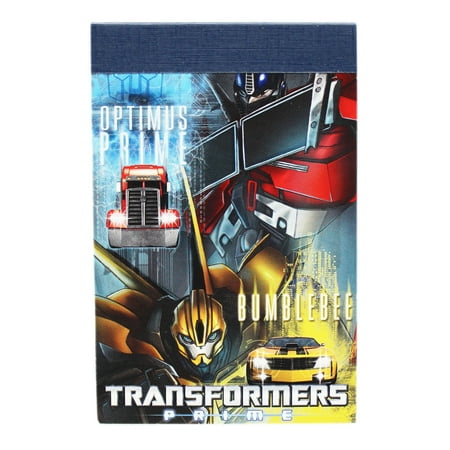 - Transformers Prime Optimus Prime and Bumblebee Cover Notepad (30 Sheets)