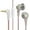 White, variant on Mikilon Headphones, Wired Earphones Flat Earbuds Wired Control With Microphone Music And Sports 16mm Dynamics Flat Earbuds