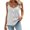 White, variant on JULMCOMO Tank Tops for Women Scoop Neck Adjustable Spaghetti Strap Casual Loose Fit Camisole Tops Sleeveless Summer Button Down Shirts Black 2XL