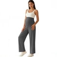 thumbnail image 5 of akafmk Maternity Clothes, Maternity Wide Leg Pants Over Belly High Waist Casual Sports Lounge Pants for Pregnancy Pants with Pockets, Size XL, 5 of 8