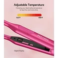 thumbnail image 2 of Terviiix Pencil Flat Iron, 0.3" Mini Hair Straightener, All Pink, 2 of 6