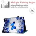 thumbnail image 4 of SM-T220/SM-T225 Case and Cover, Galaxy Tab A7 Lite 8.7 inch Case 2021 Release, Allytech Thin Multi-Angle Viewing Stand Magnetic PU Leather & TPU Back Cover for Samsung SM-T220/T225, Blue Butterfly, 4 of 8