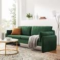 thumbnail image 2 of Sofa, Velvet, Green, Modern Contemporary Urban Design, Living Lounge Room Hotel Lobby Hospitality, 2 of 9