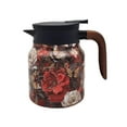 thumbnail image 1 of Vintage Floral Pattern Tea 2025 New Tea Pot Tea Built In Infuser 27 Oz Stainless Steel Floral Pattern Tea Pot Tea With Infuser Long Insulation Outdoor Cups Vintage Rooster Coffee Mug Vintage Mug Set, 1 of 4