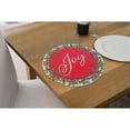 thumbnail image 3 of Christmas Printed Round Cotton Rope Placemat Joy - Set of 12, 3 of 3