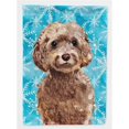 thumbnail image 1 of Carolines Treasures BB9444GF Brown Cockapoo Winter Flag Garden Size, 1 of 3