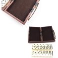 thumbnail image 4 of Various Double Domino 28 Chips Synthetic Leather Box, Classic Table Game for Children and Adults, 4 of 4