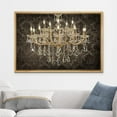 thumbnail image 2 of wall26 Framed Canvas Print Wall Art Fancy Black Pattern Victorian Chandelier Decorative Lights Digital Art Realism Contemporary Chic Relax/Calm for Living Room, Bedroom, Office - 24"x36" Na, 2 of 5