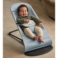 thumbnail image 3 of BabyBjorn Bouncer Balance in Soft Woven/Jersey Blend Fabric - Blue/Gray on Black Frame, 3 of 3