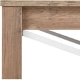 thumbnail image 6 of 31.5 Inch Square Coffee Table with Bottom Storage Shelf, Modern Farmhouse Style Living Room Office Accent Table Furniture, Beige, 6 of 8