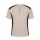 thumbnail image 3 of Ceisia Men's Slim Fit Short Sleeve Henley Shirt Waffle Knit Contrast Panel Casual T-shirt Khaki XL Gifts, 3 of 6