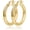Gold-20MM, variant on 4mm Thick Gold Chunky Earrings Steling Silver Post Hoops Earrings For Women Hollow Tube Hoops Earrings Thick Gold Hoop Earrings Hypoallergenic Lightweight Gold Hoop Large Earrings 20/30/40/50/60MM
