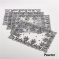 thumbnail image 1 of SARO NTB01.PW1319B Hand Beaded Design Placemat  Pewter - Set of 4, 1 of 1