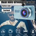 thumbnail image 1 of Dash Camera Professional Car Driving Recorder with 4inch IPS Screen FHD 1080P Smart Front and Rear Dual Cam 170° Wide Angle 24HR Parking Monitor G-Sensor Automatic Recording 32GB Max (To, 1 of 11