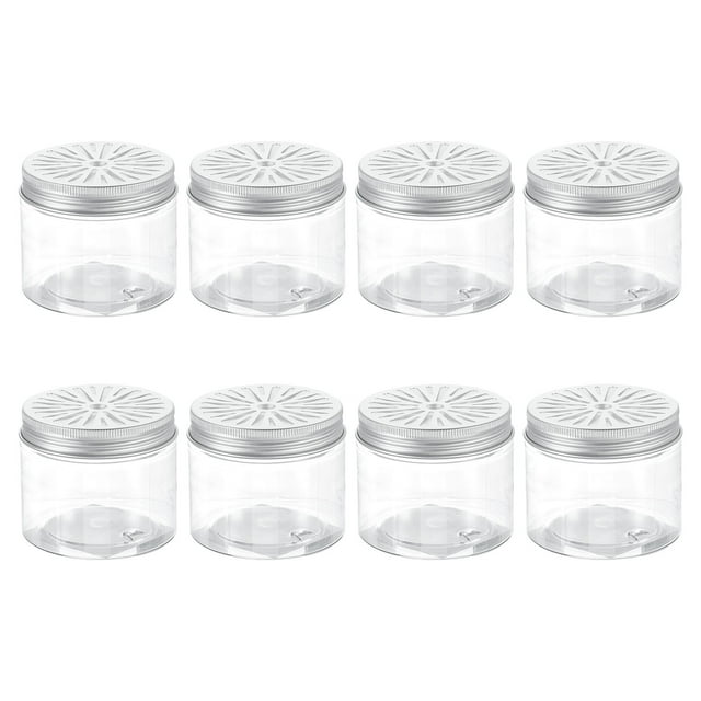 Uxcell 8 PCS Latas de Aluminio Huecas 5oz/150ml Latas Ambientadoras Recipientes con Tapas Huecas Tarros Redondos Muestra para Almacenamiento en Viajes Aéreos